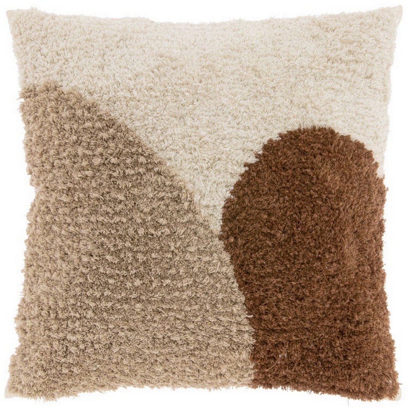 Kissen Luzy braun weiss 45*45 cm