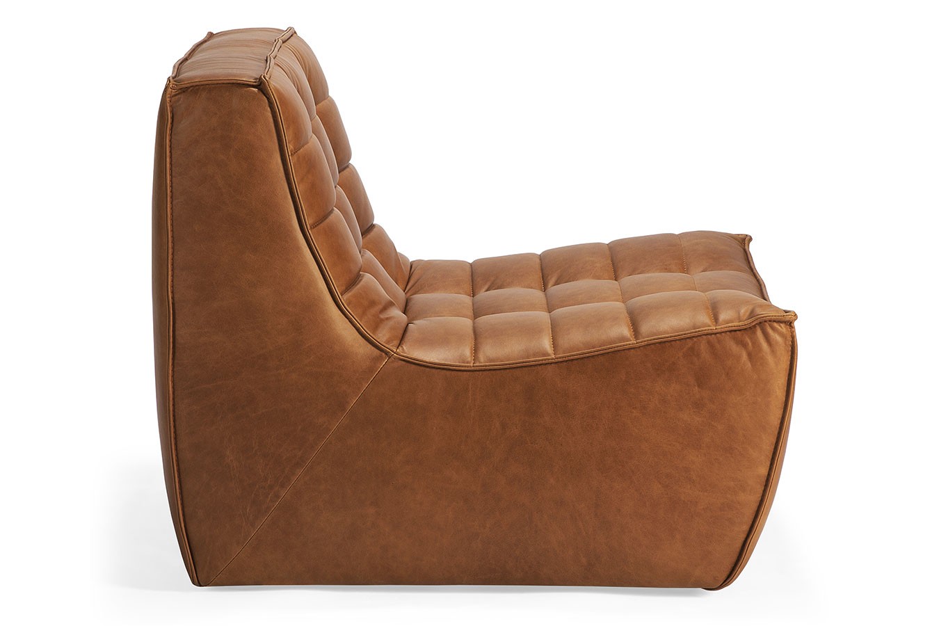 Modulsofa N701 Einzelelement B 80 cm braun