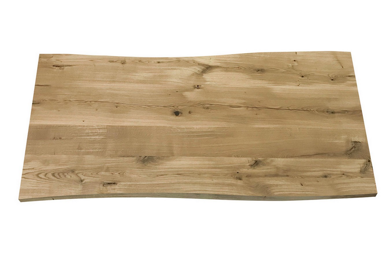 Tischplatte Asteiche 3 cm massiv organische Kante ab 60 cm konfigurierbar