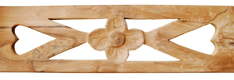 Sitzbank Flower Teak natur ca 130 cm