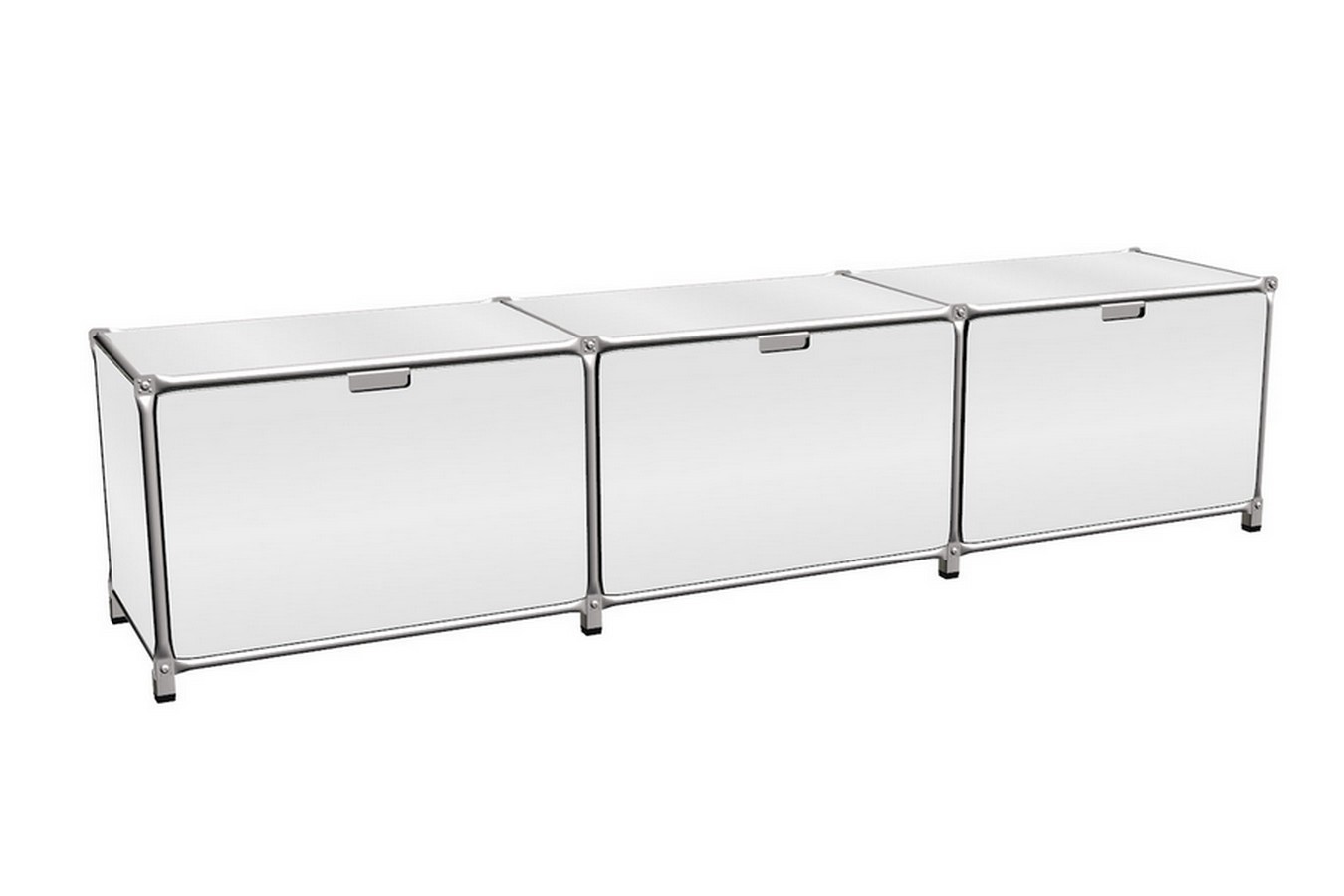 Sideboard System 180 weiß B 219 cm