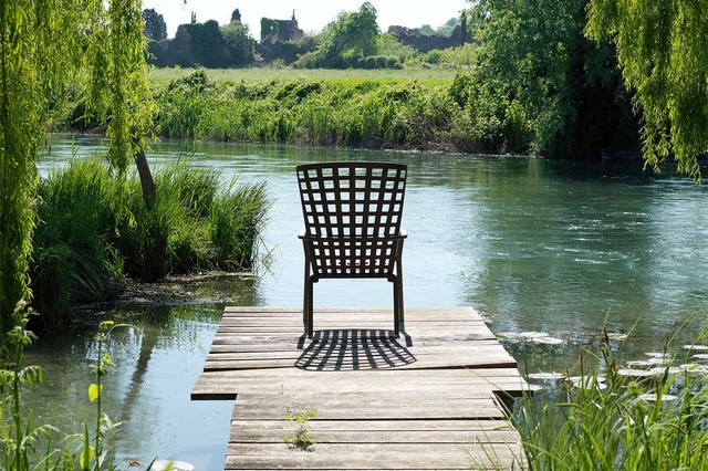 Gartensessel mit Armlehne Folio grau