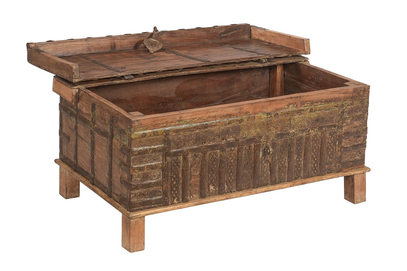 Holztruhe Vintage natur