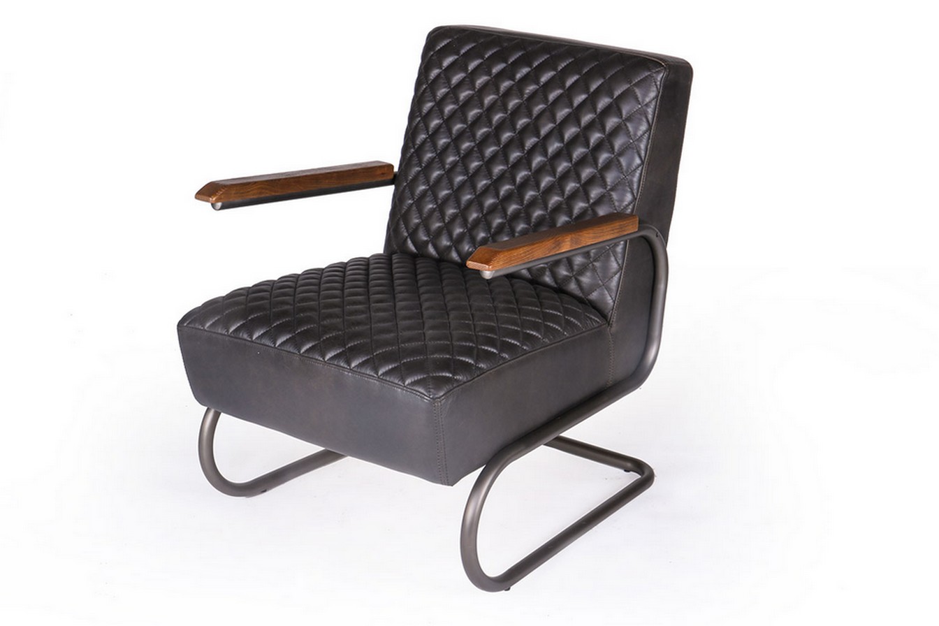 Lounge Sessel Marco 1940 Leder schwarz