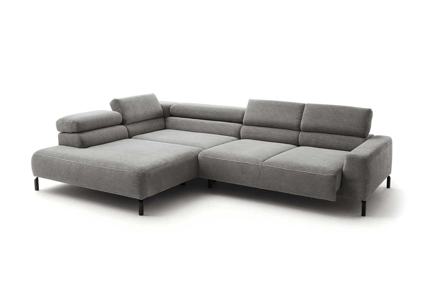 Ecksofa Sarah Cord grau