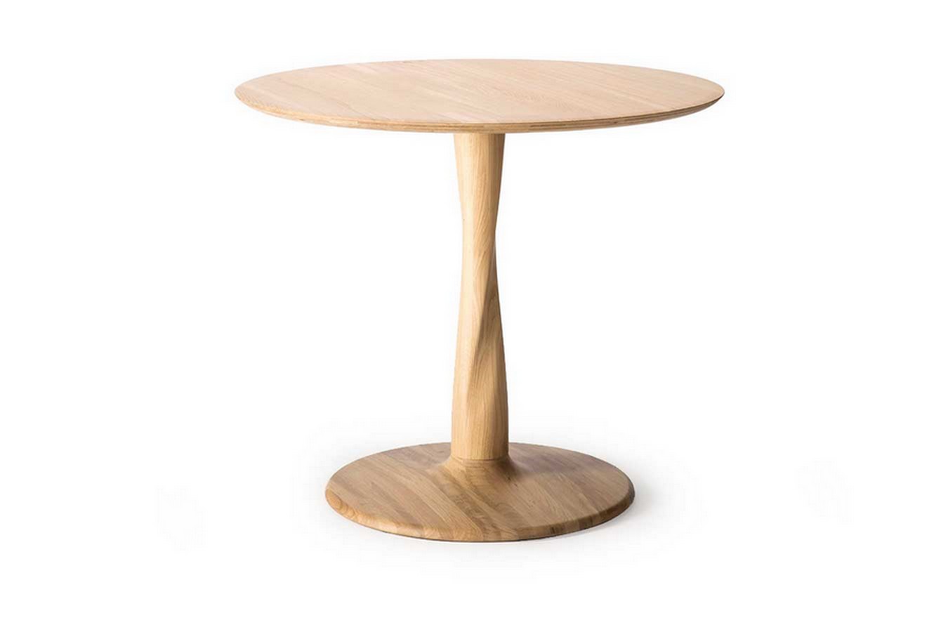 Esstisch Torsion Eiche natur D 90 cm