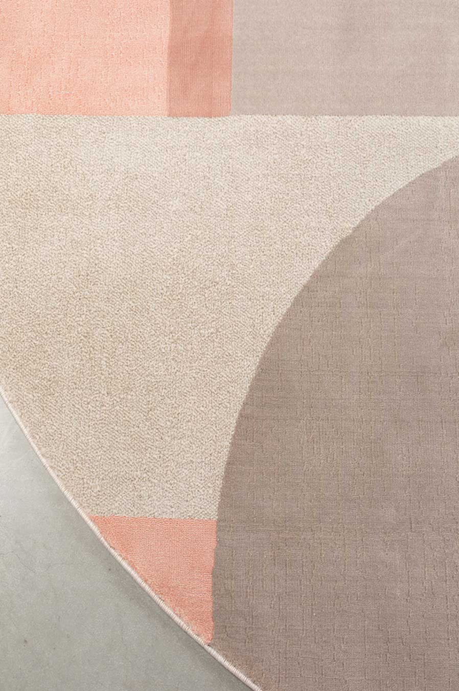 Teppich grau rosa D 240 cm