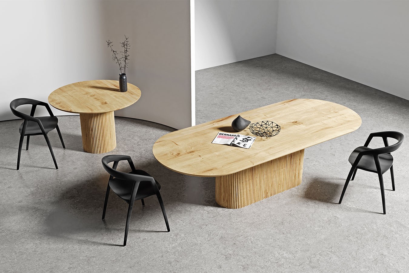Esstisch Kane Eiche oval B 200 cm