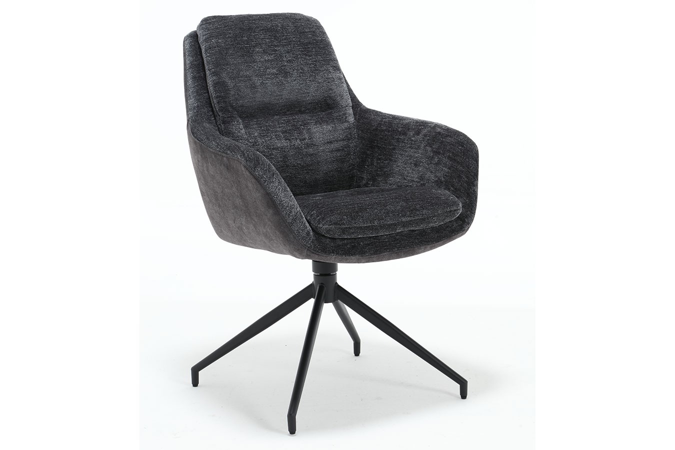 Armlehnstuhl Davina drehbar Bi Colour stahlgrau