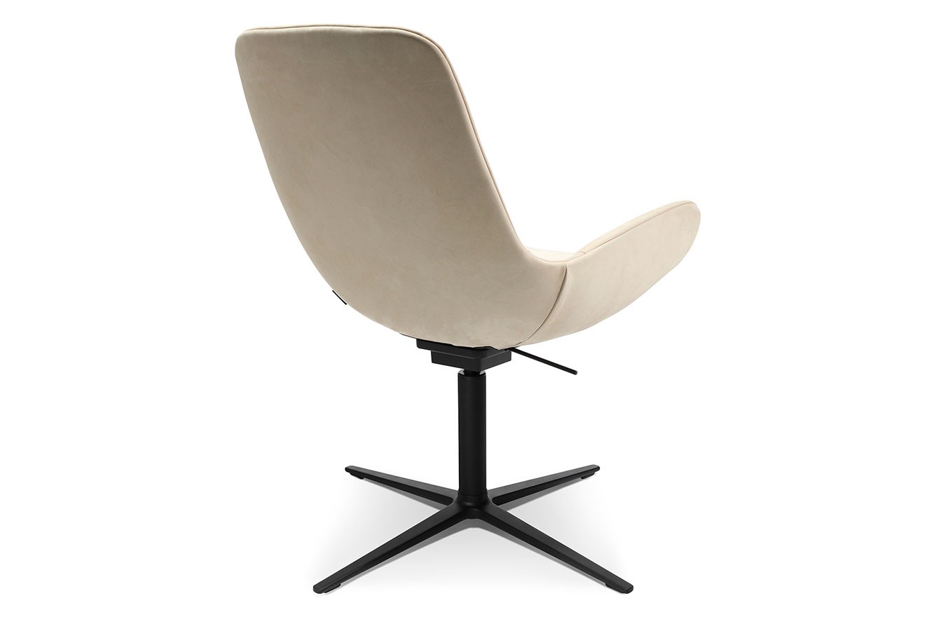 Drehsessel W-Club Low Leder creme