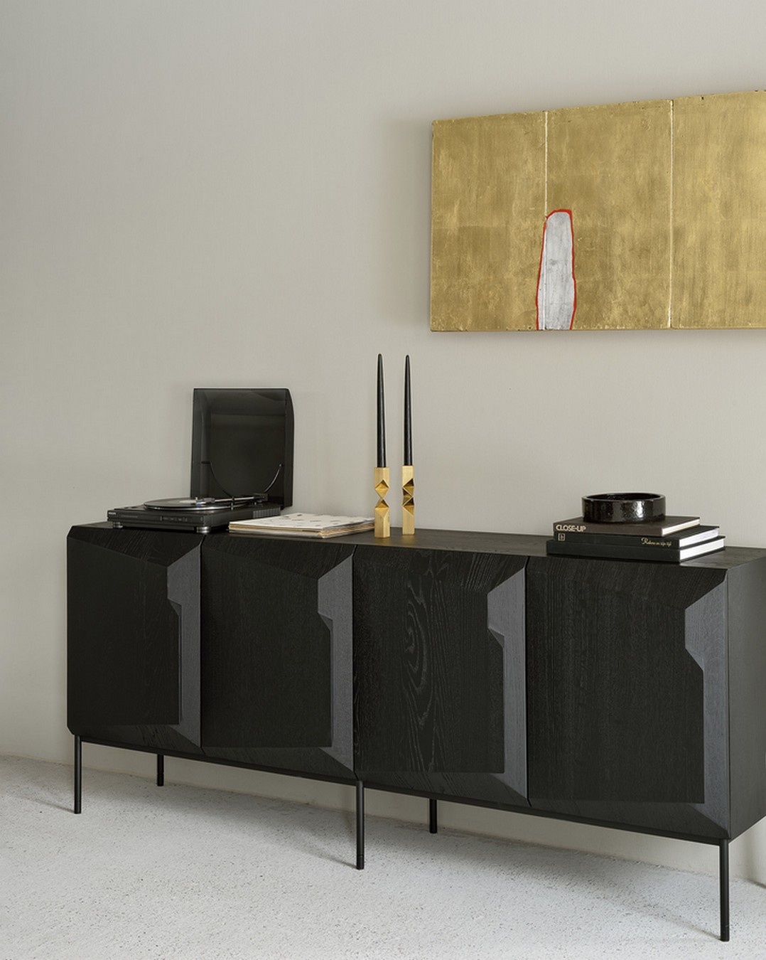 Sideboard Stairs Eiche schwarz B 200 cm