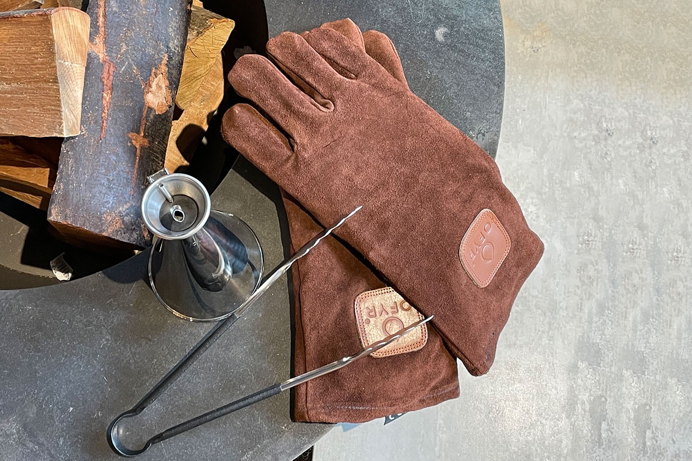 Ofyr Grillhandschuhe braun