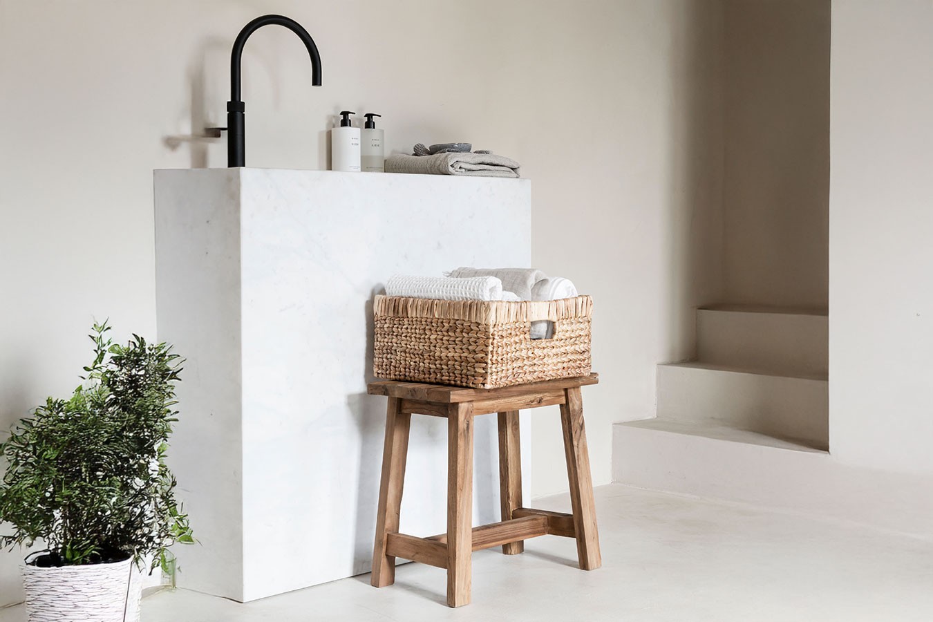 Beisteller Easy Teakholz