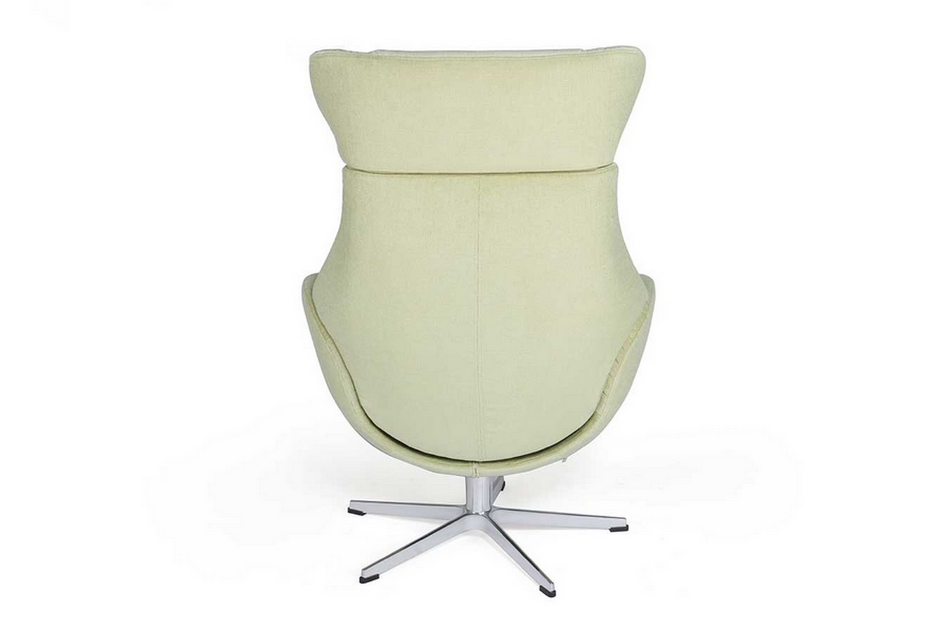 Designer Drehsessel mit Kopfstütze Stoff limette 360 ° drehbar B 79 T84 H 111 cm