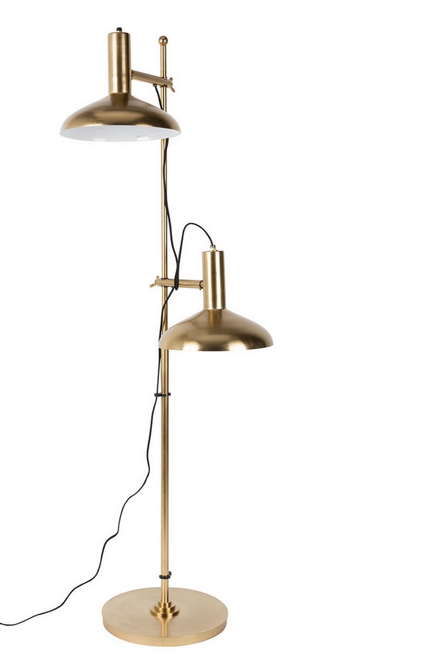 Stehleuchte Messing h 163 cm