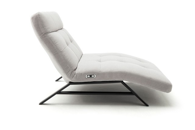 Relaxliege maxi Rovere silber