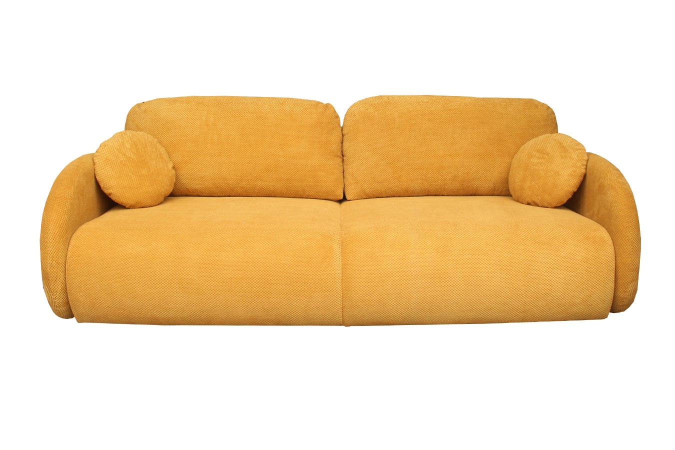 Schlafsofa Siena Stoff orangegelb