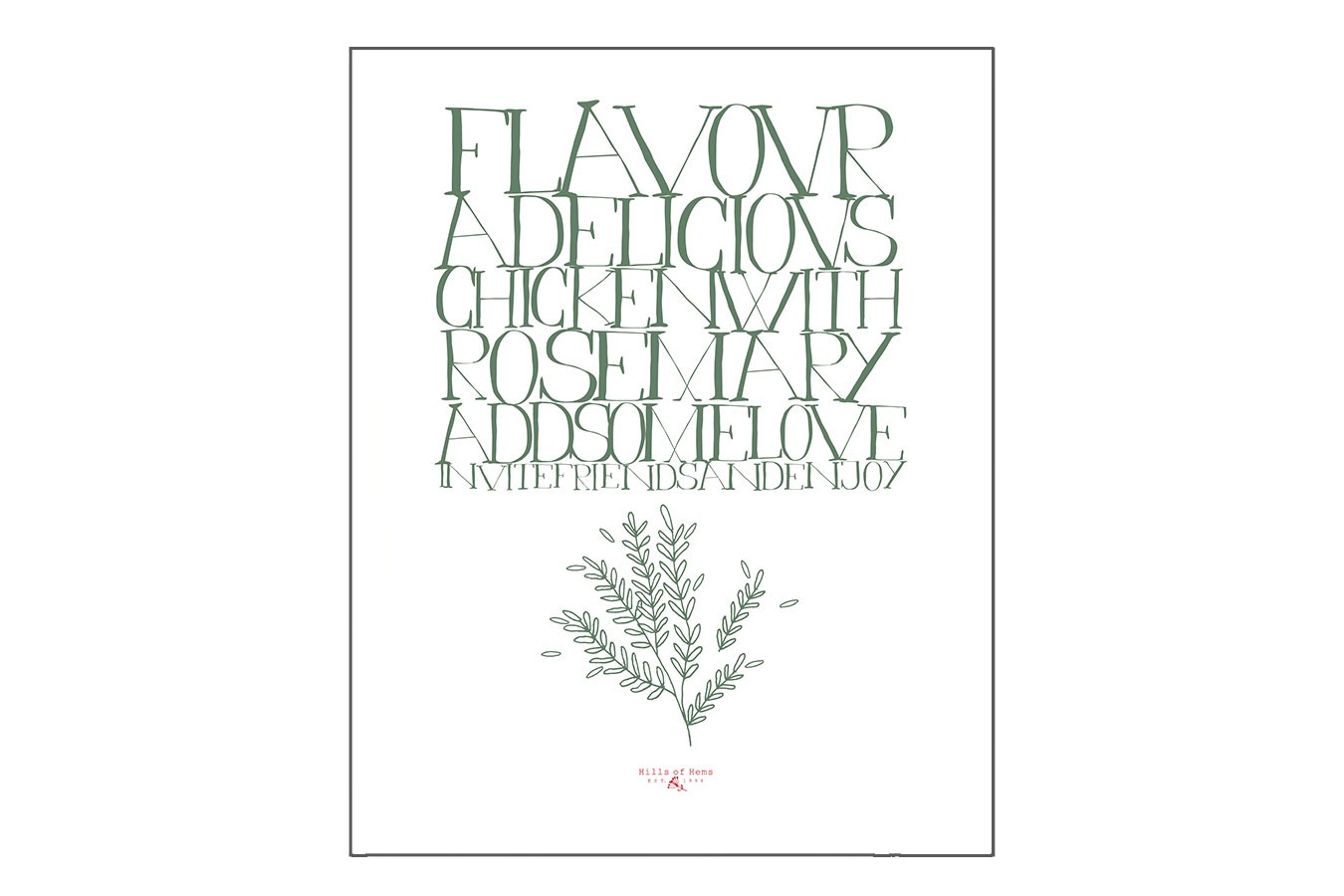 weiß / Olive/ Rosemary