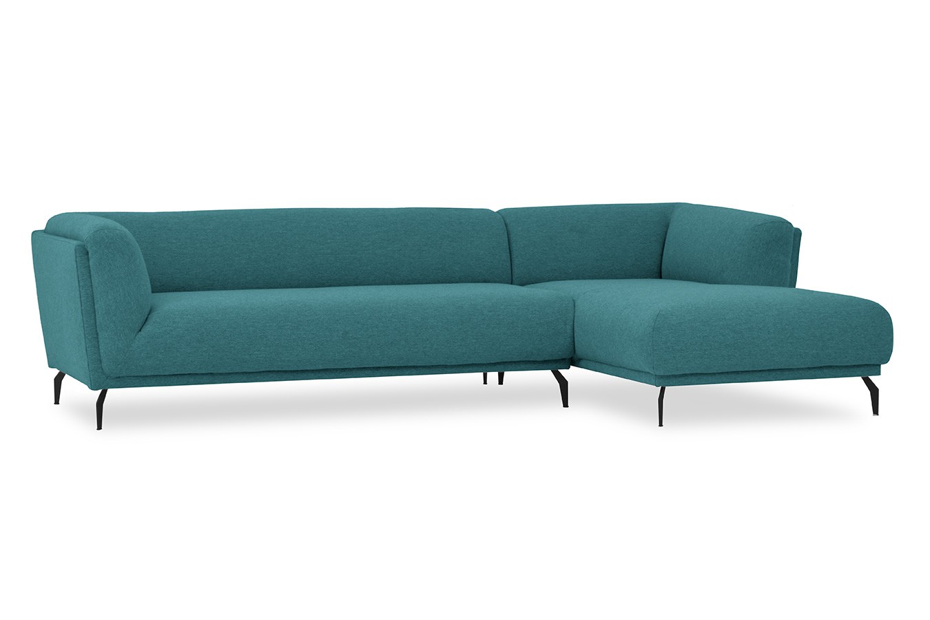 Ecksofa Aston Stoff petrol
