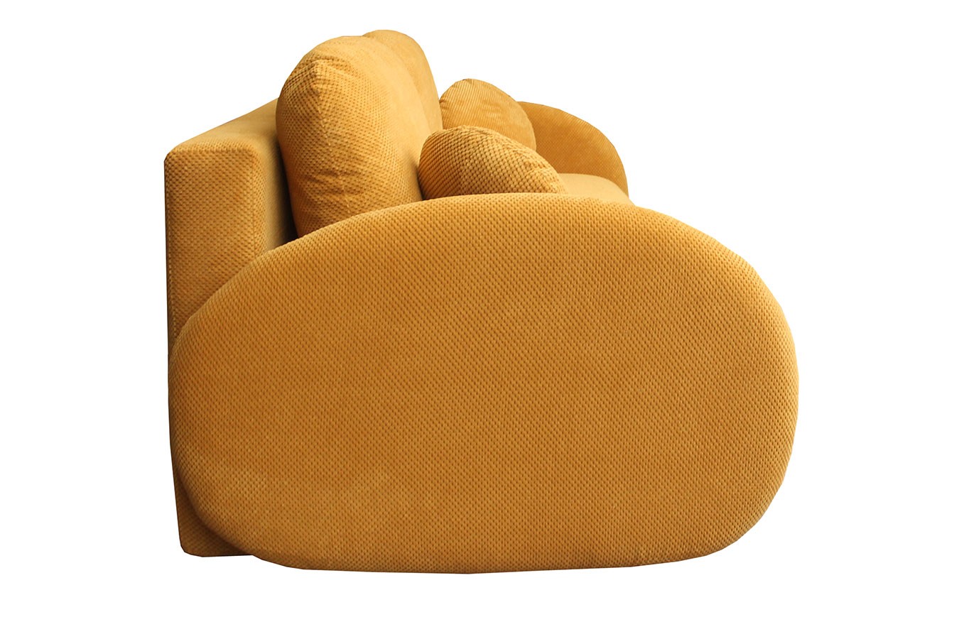Schlafsofa Siena Stoff orangegelb