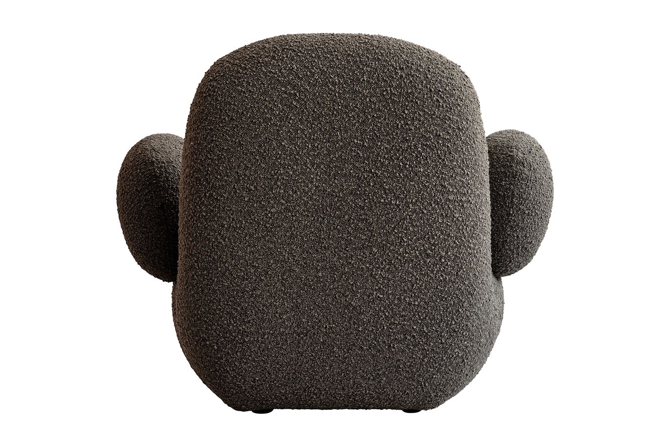 Sessel mit Armlehnen Toe Bouclé dunkelgrau