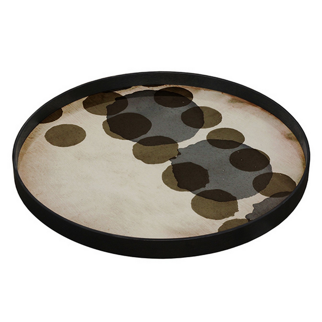 Notre Monde Tablett Slate Layered Dots D 61 cm