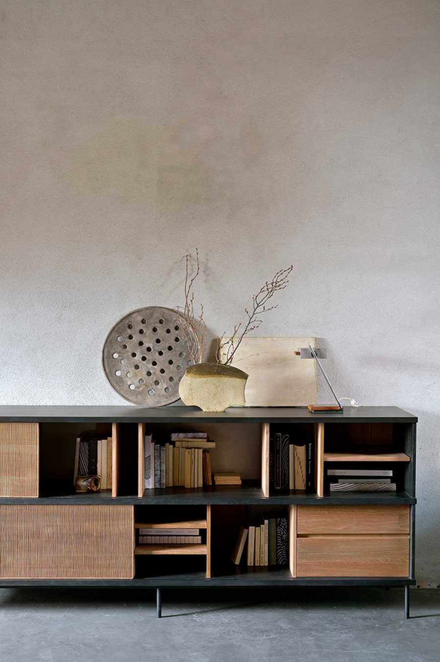 Sideboard Oscar Teak massiv B 224 cm