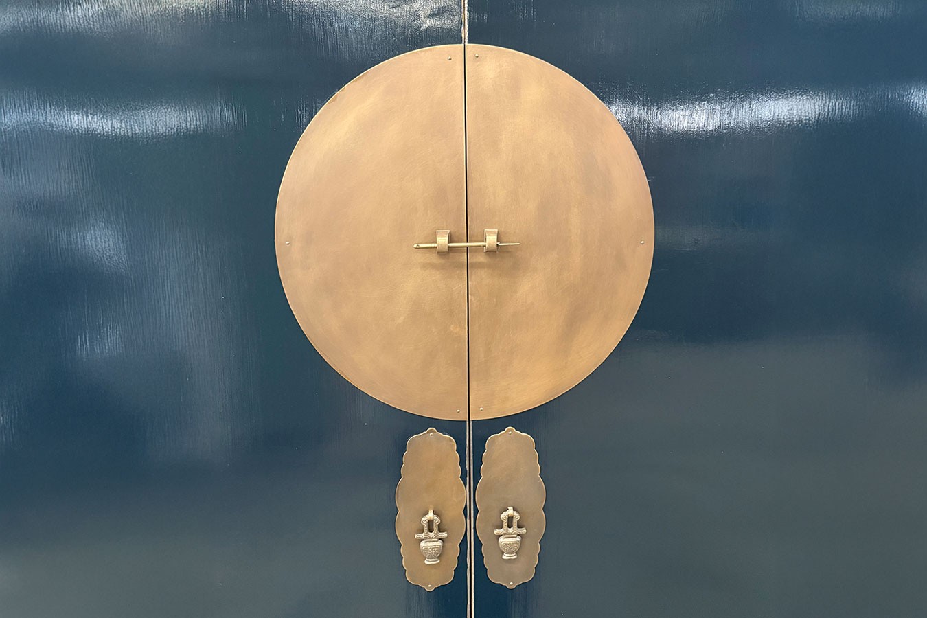 Hochzeitsschrank dunkelblau H 180 cm