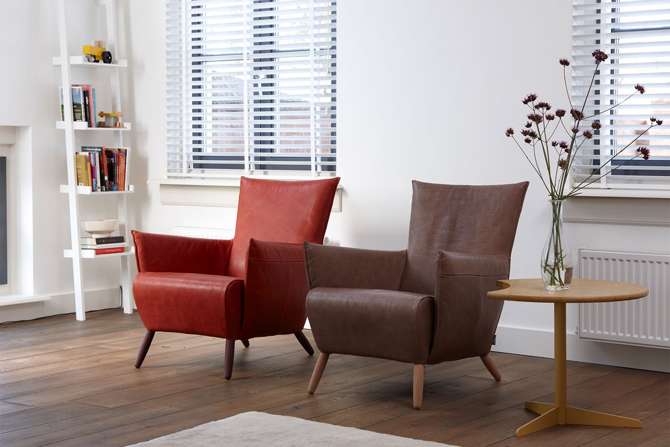 Loungesessel Cheo Leder cognac