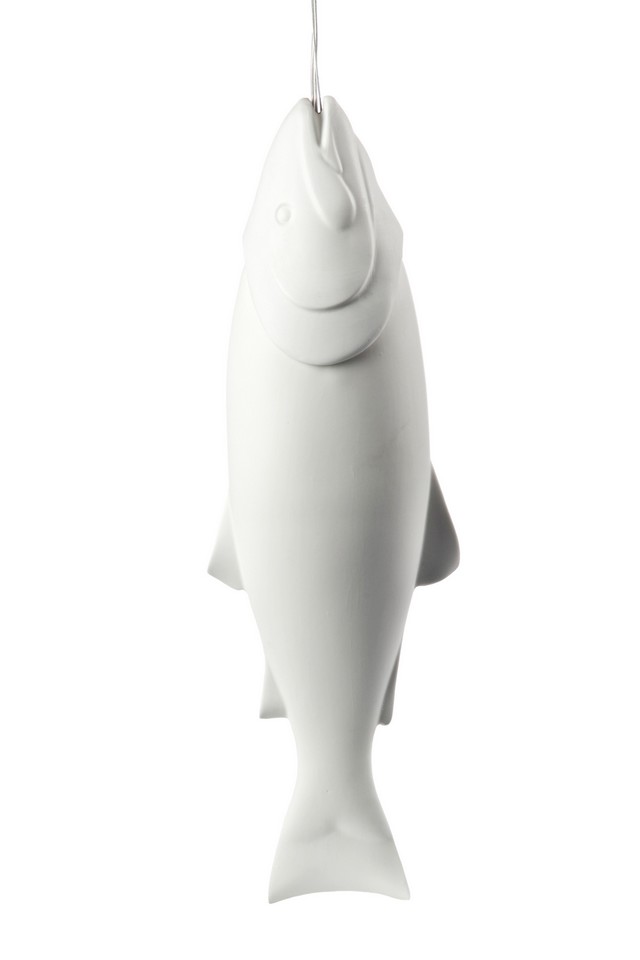 Hängelampe Fish weiss