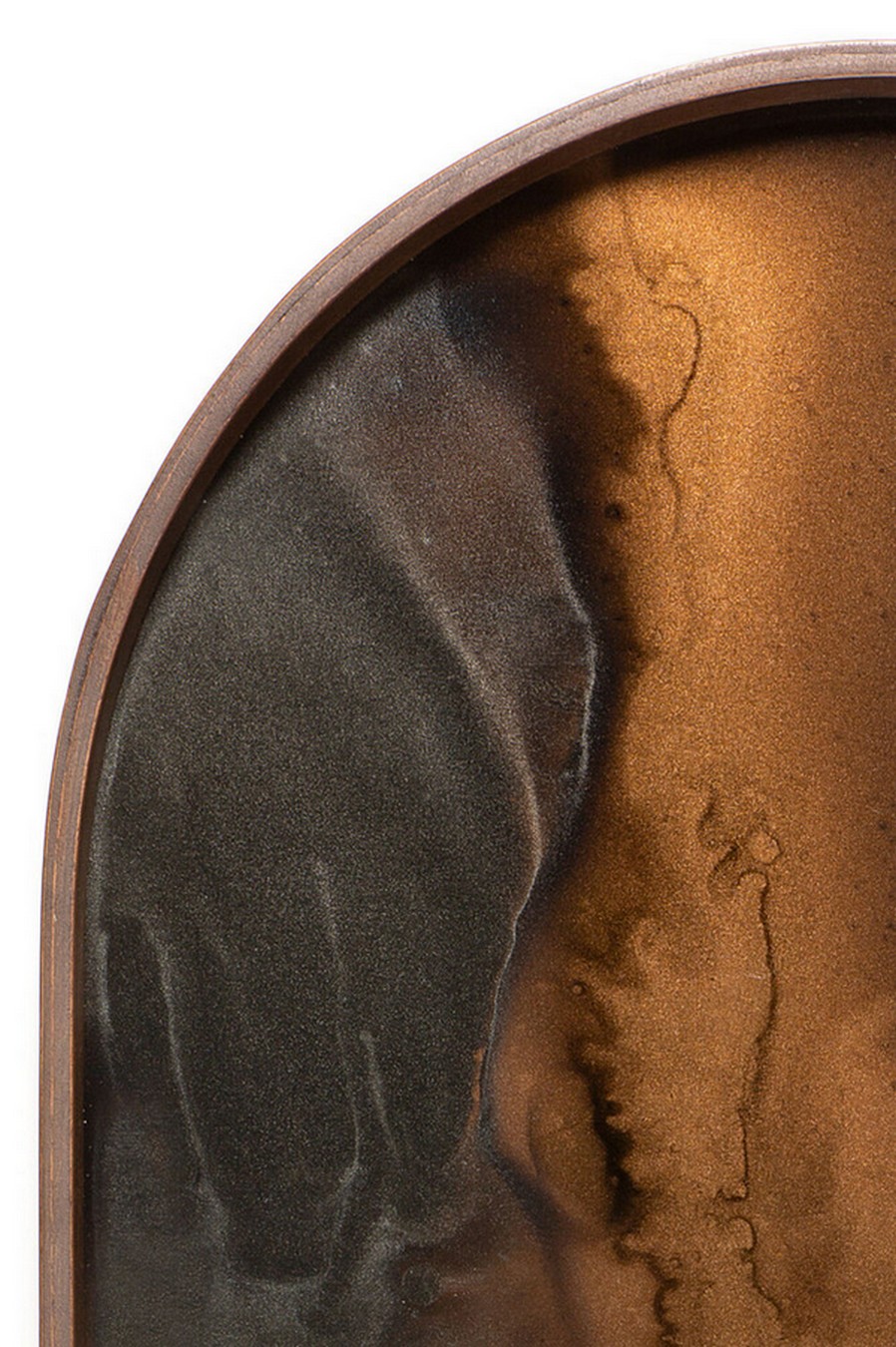 Tablett Notre Monde Bronze länglich M
