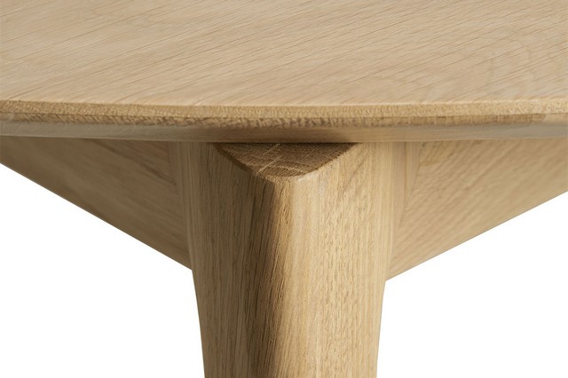 Ausziehtisch Bok Eiche natur rund D 129 > 179 cm