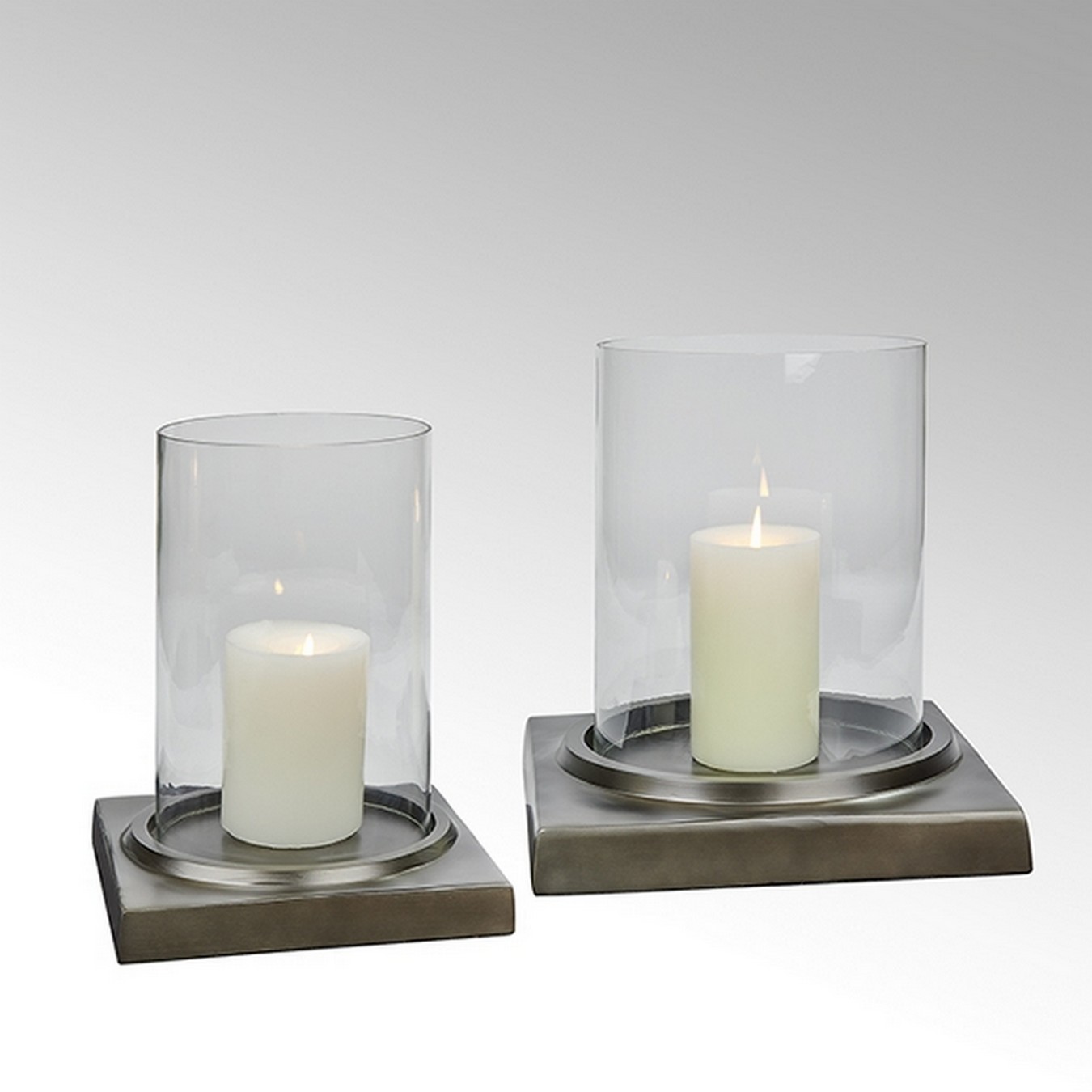 Windlicht Herakles dunkel bronze hoch