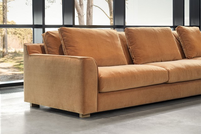 Sofa 4 Sitzer Grant Stoff bronze