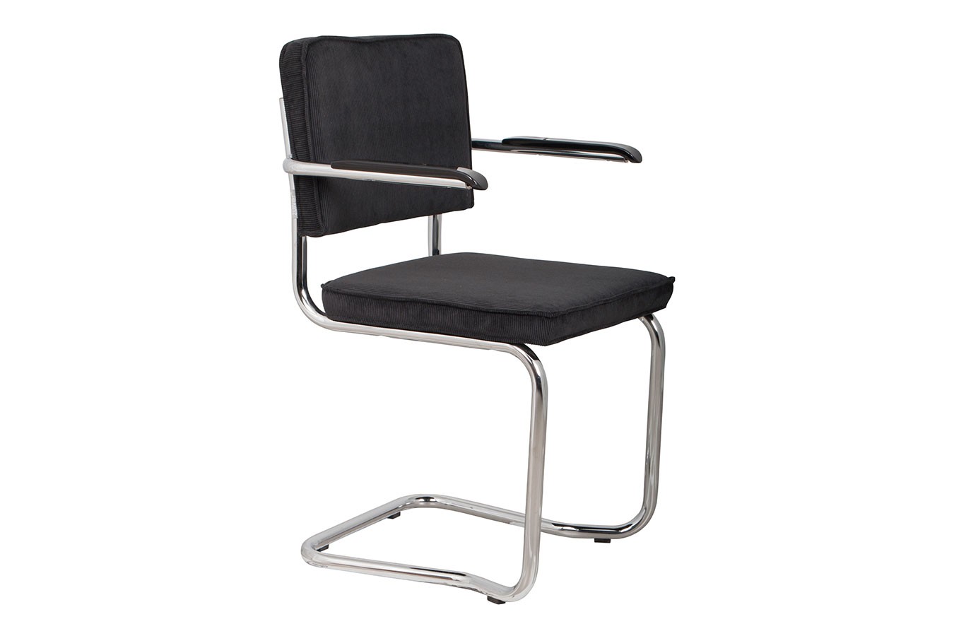 Freischwinger King mit Arm Cord schwarz