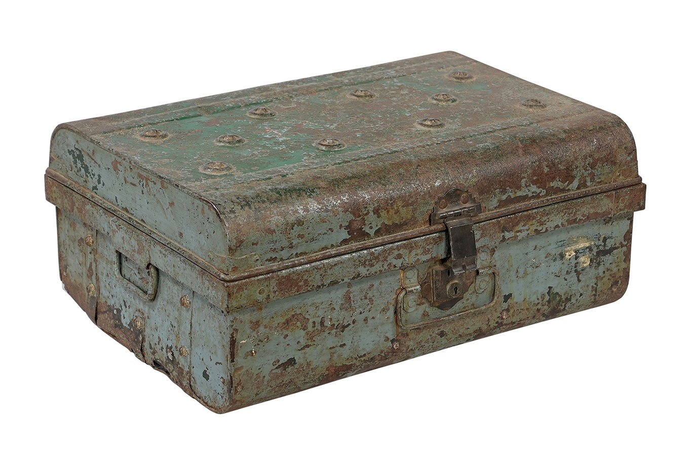 Metallkoffer Vintage blau