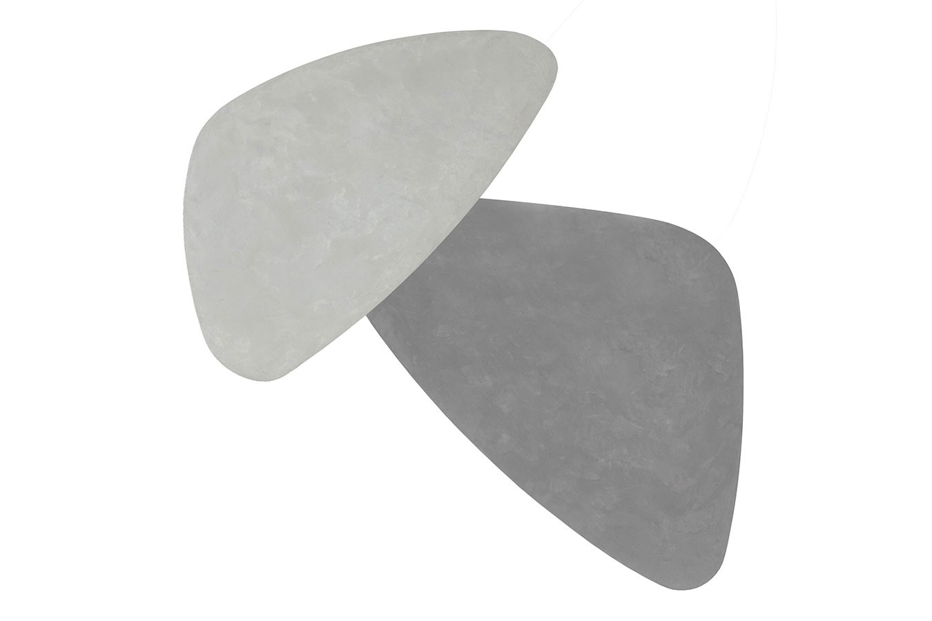 Couchtisch Set Plectro Air eckig grau