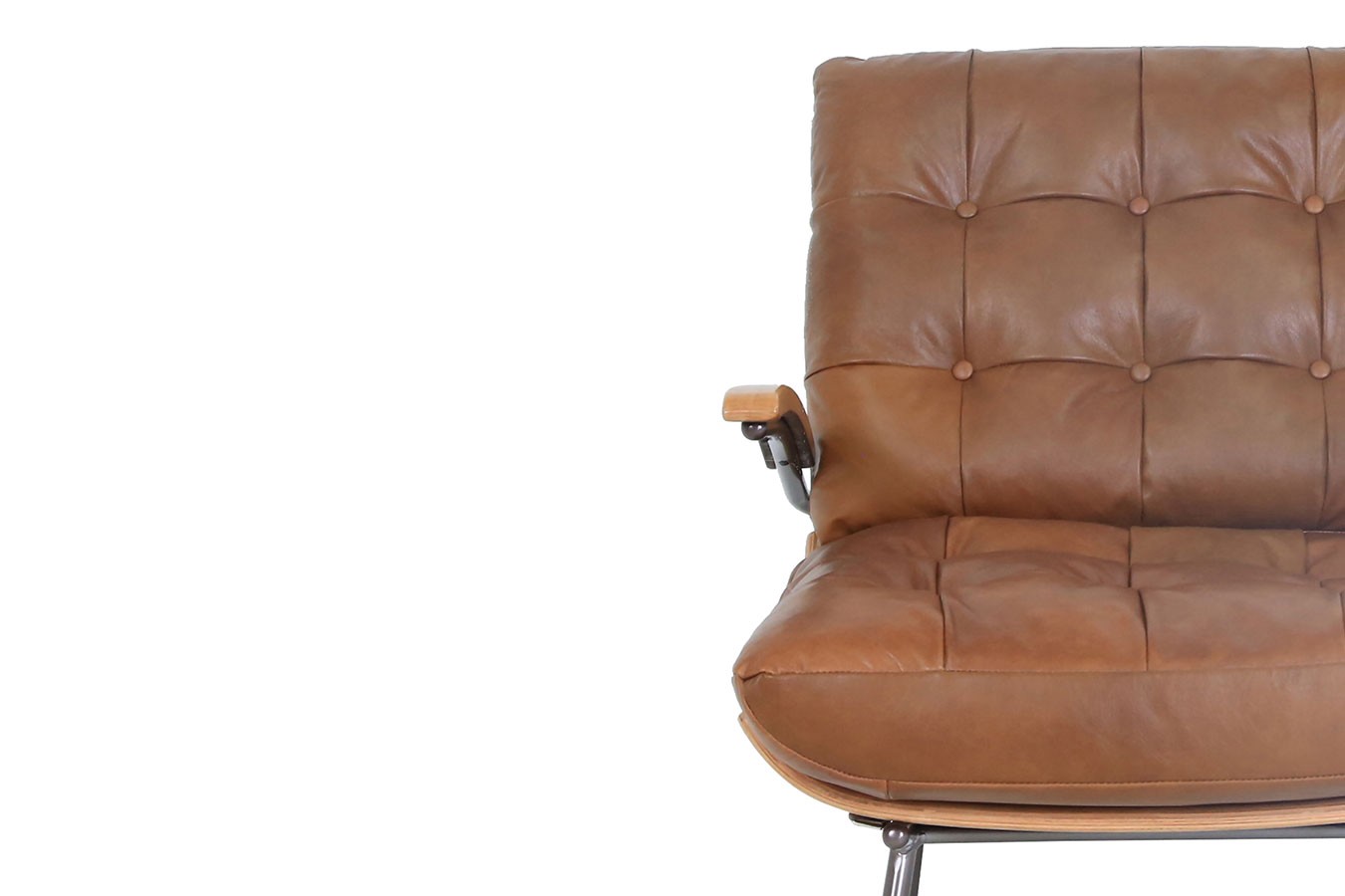 Designsessel Marco Chester Leder hellbraun