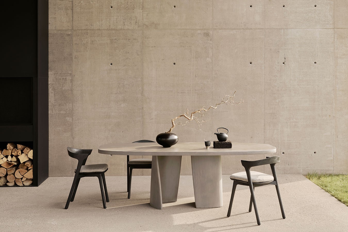 Betontisch Canyon hellgrau 230*115 cm
