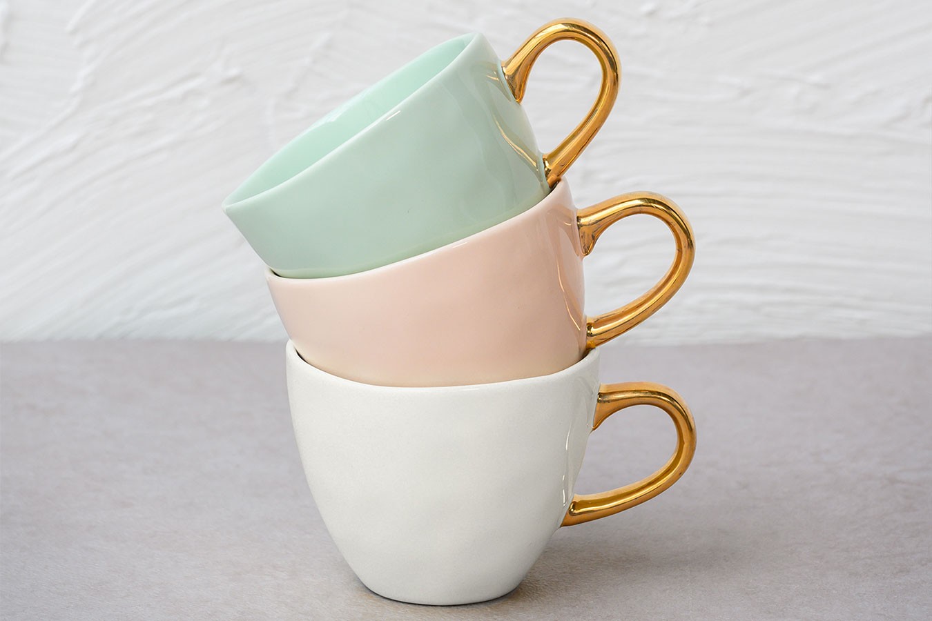 Kaffeetasse Porzellan rosa