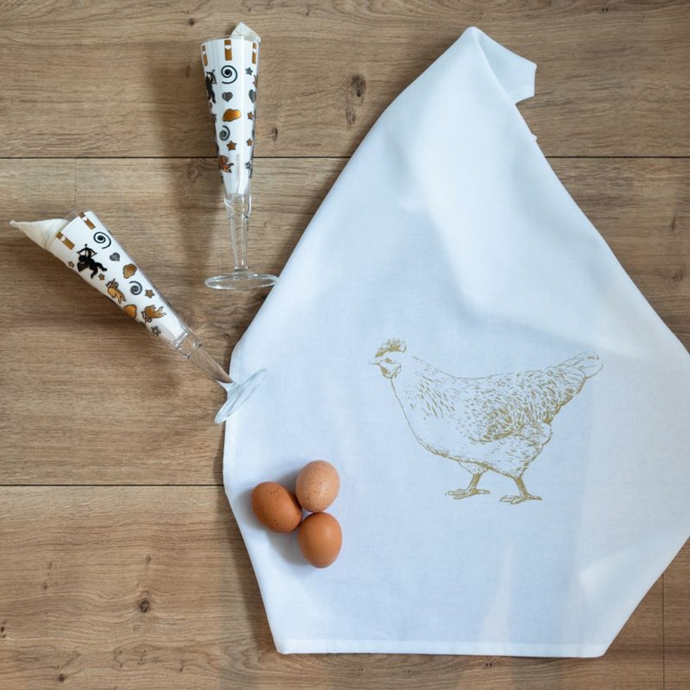 Geschirrtuch Huhn