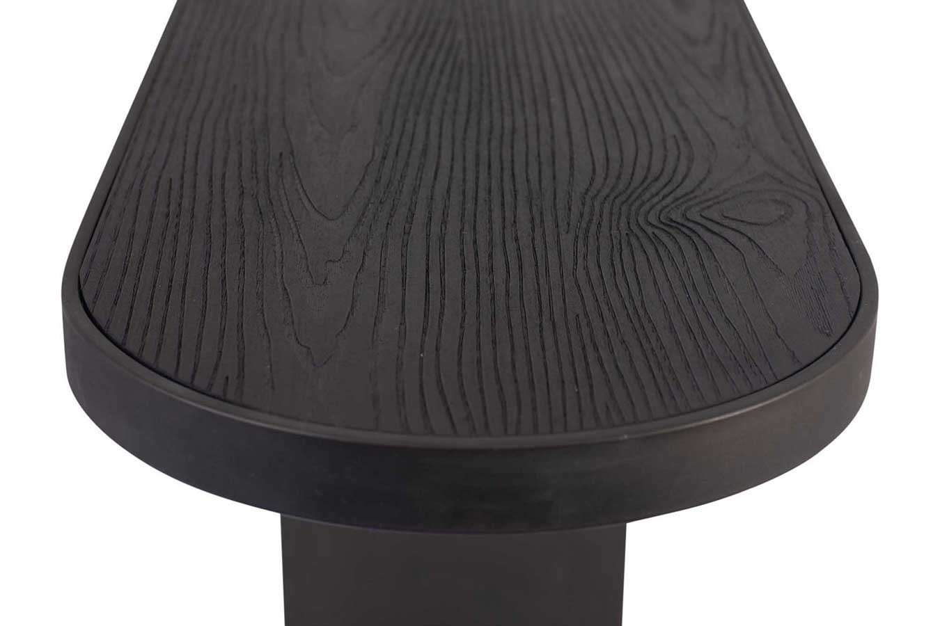 Konsole schwarz Metall/Holz