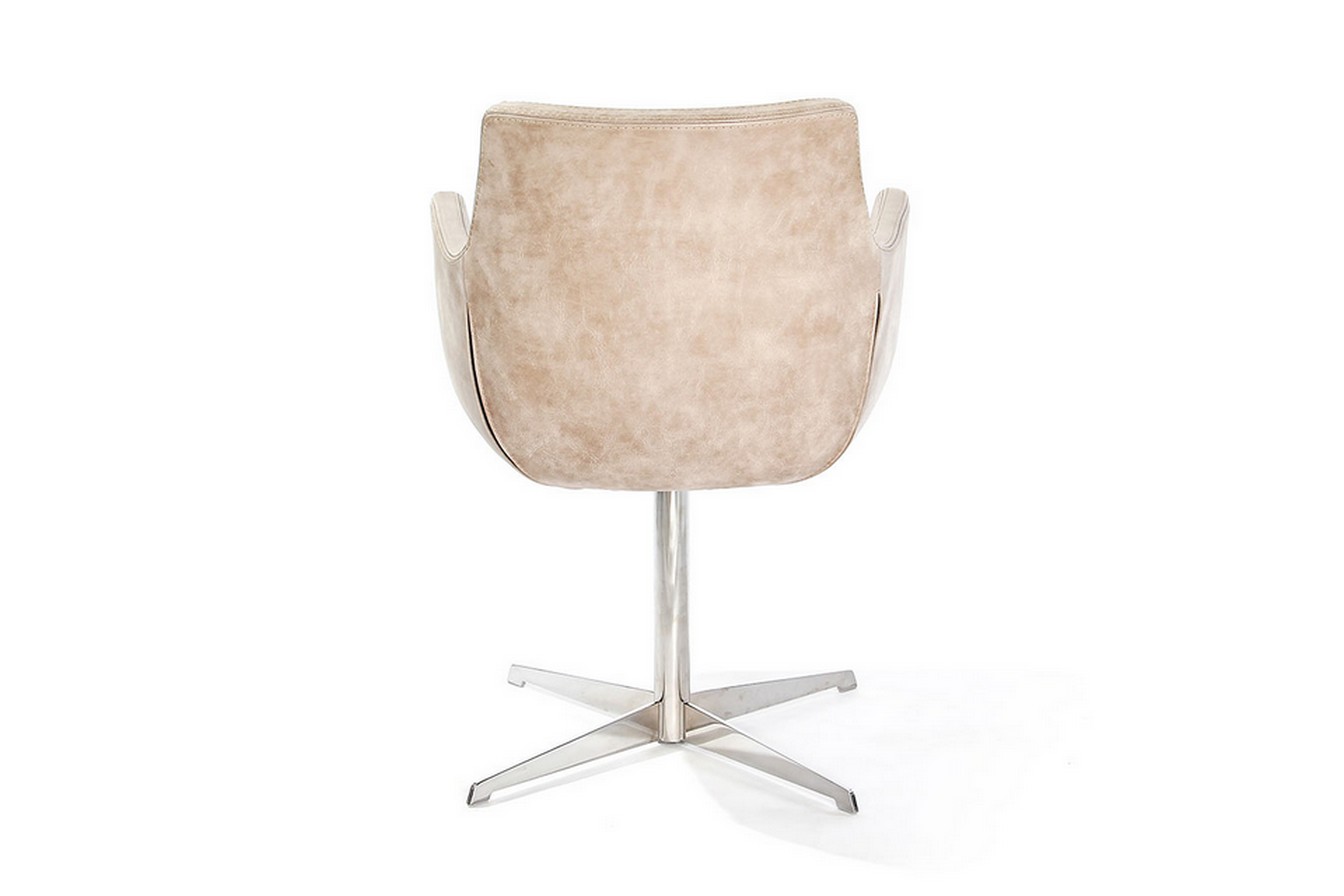 Drehsessel Aquilo Leder beige