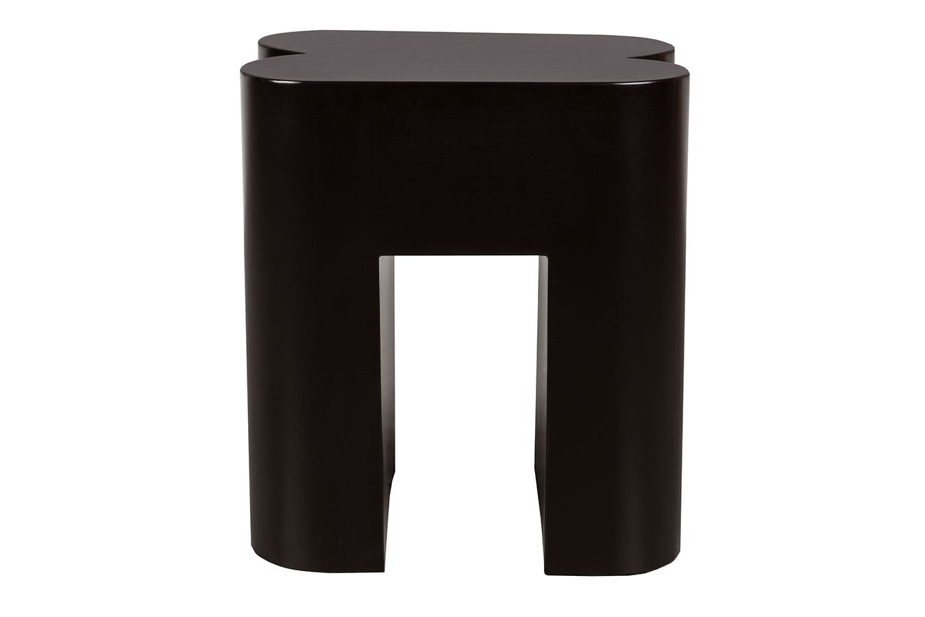 Hocker Shape Metall dunkelbraun