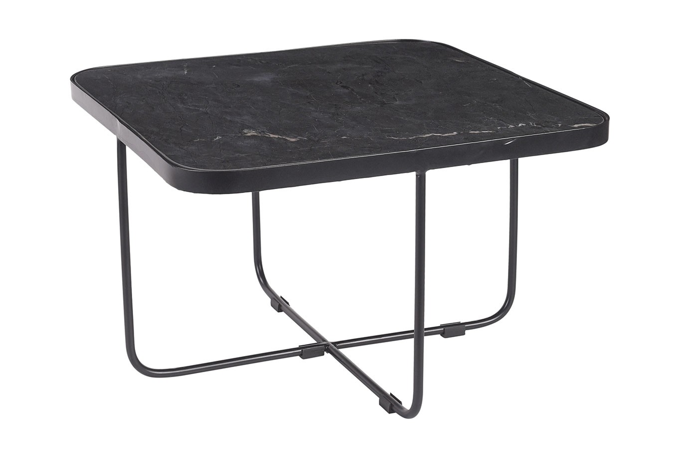Couchtisch spring I Marmor schwarz 48*48 cm