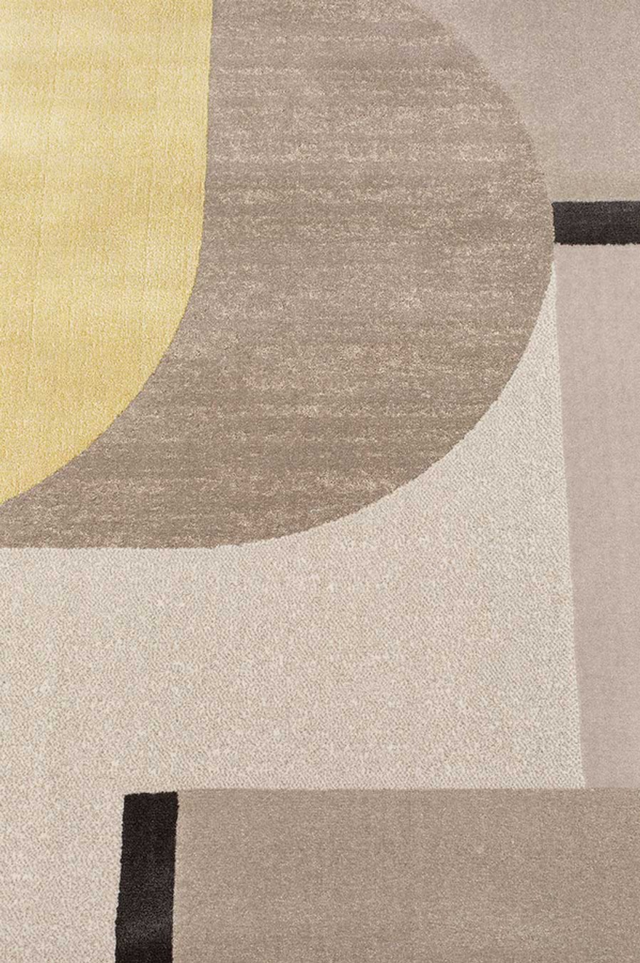 Teppich grau senf 230 x 160cm