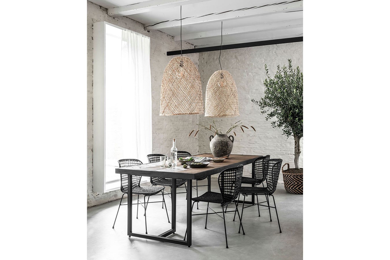 Esstisch Criss Cross Massivholz B 160 cm