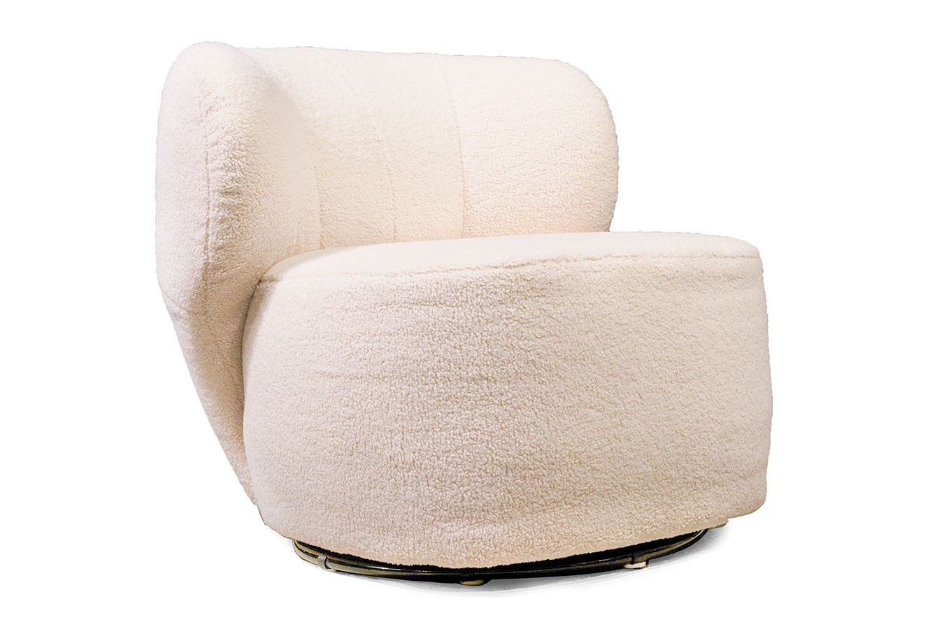 Drehsessel Oli Teddy Stoff natur