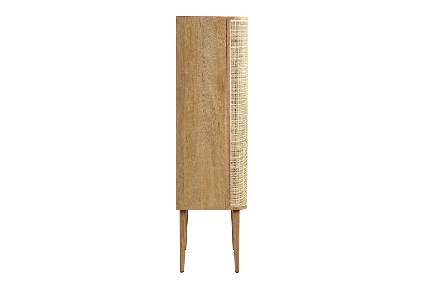 Barschrank Vienna mit Rattangeflecht H 162 cm