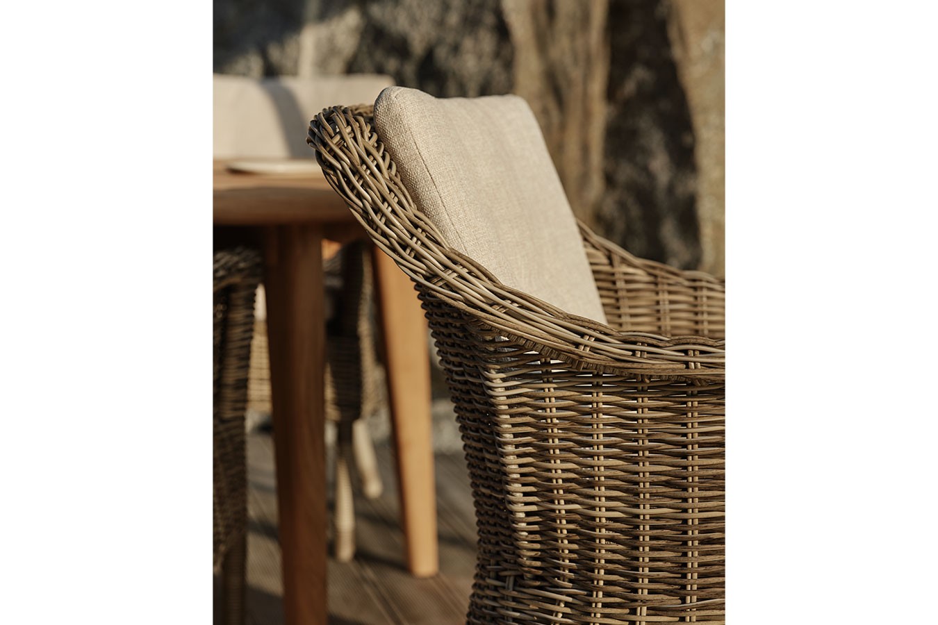 Outdoor-Sitzkissen Lenora beige